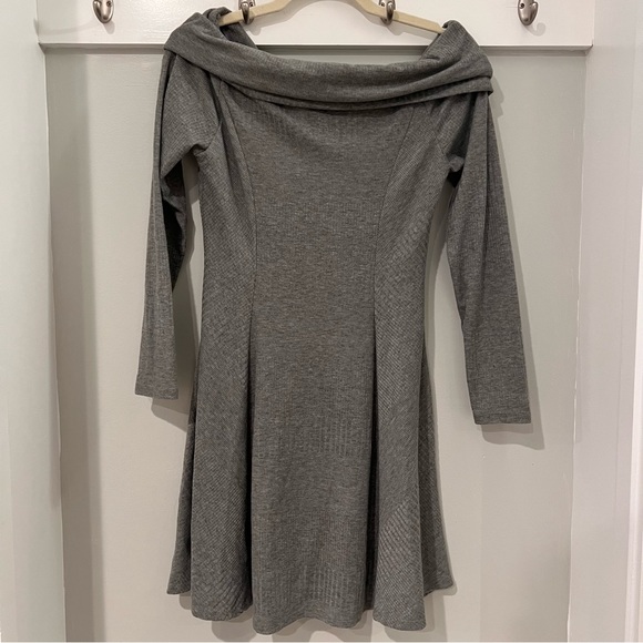 Cowl Neck Long Sleeve Dress - Picture 4 of 4